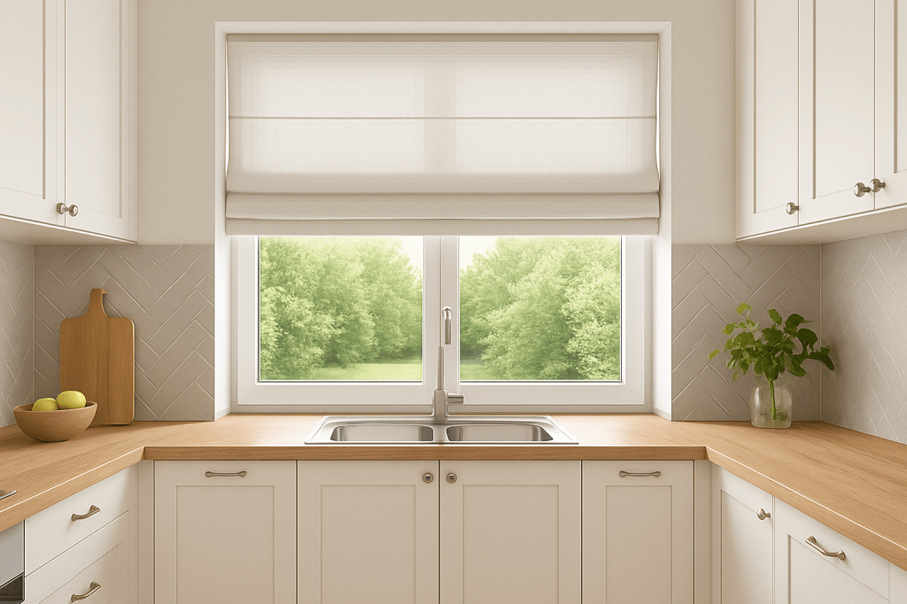 Roleta rzymska w kuchni